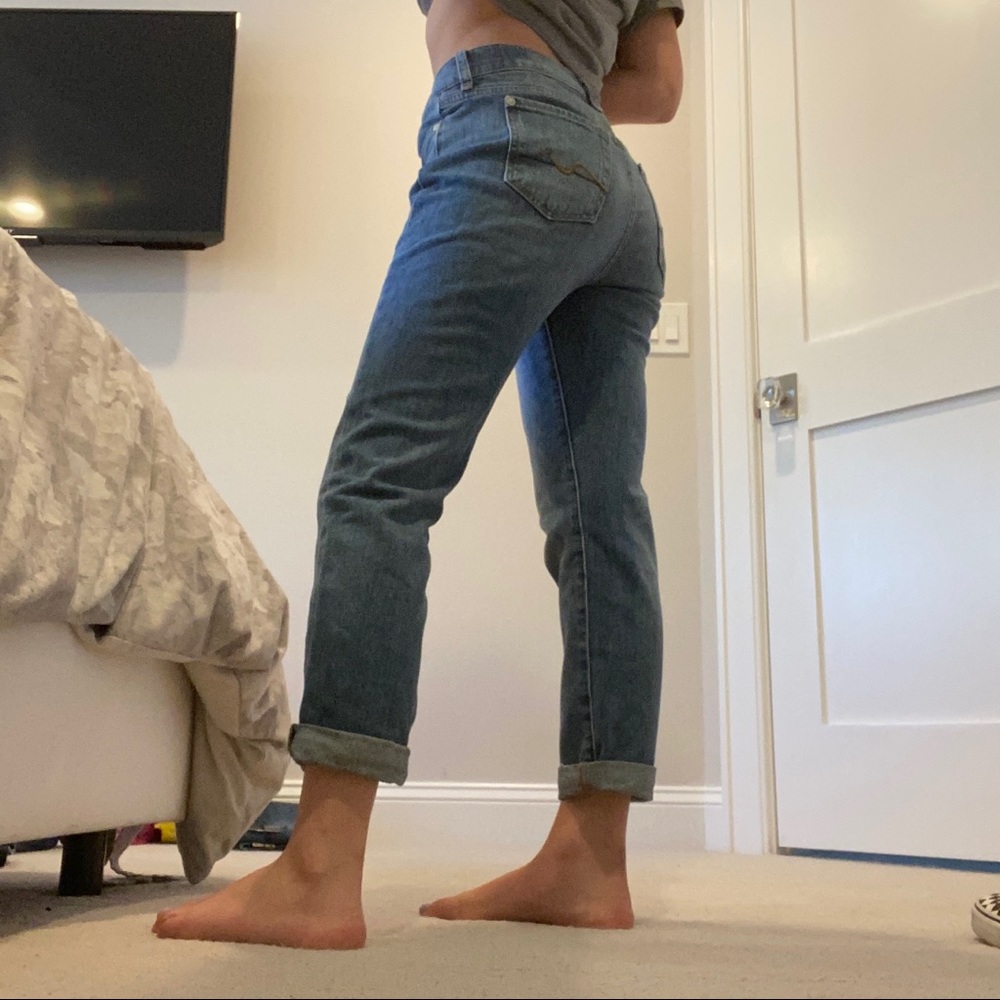 7 For All Mankind Josefina Skinny Boyfriend Jeans